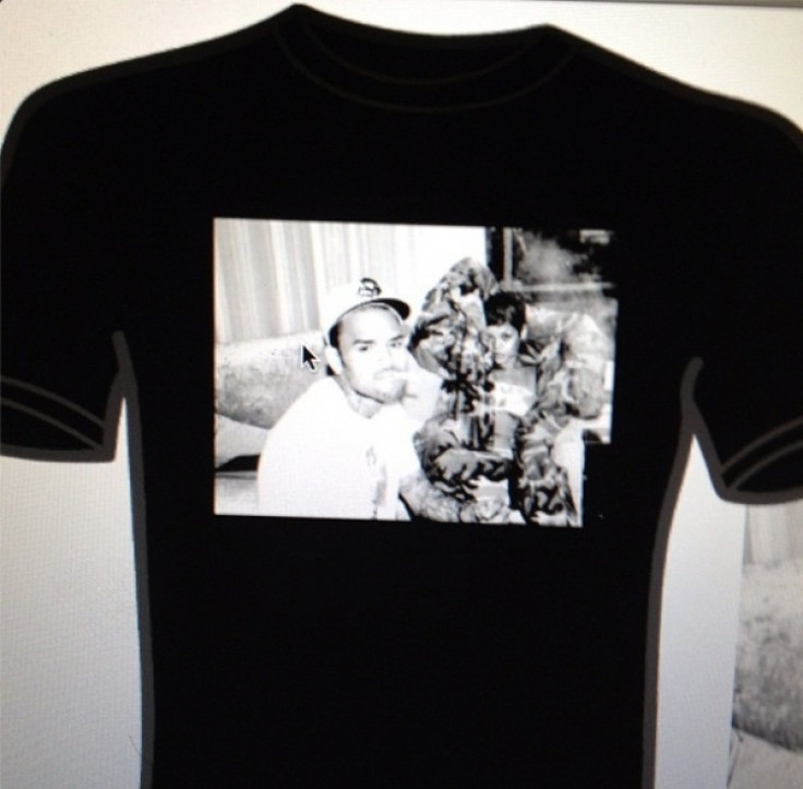 Chris Brown Creates New Shirt For His Clothing Line