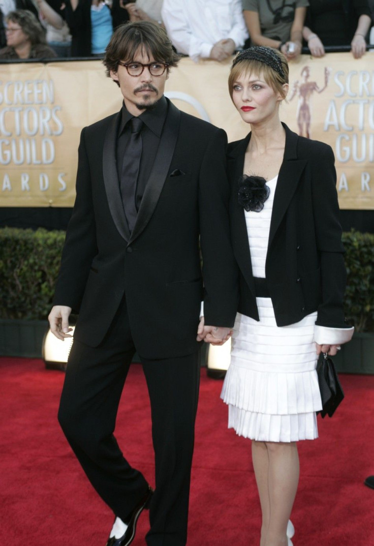Actor Johnny Depp and partner Vanessa Paradis 