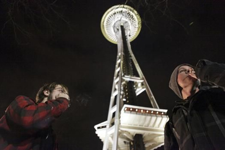 Marijuana Smoking At Space Needle, Seattle