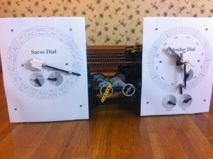 Andrew Carol, an engineer at Apple, created a lego version of the Antikythera Mechanism , an Ancient Greek mechanical computer used to calculate astronomical positions