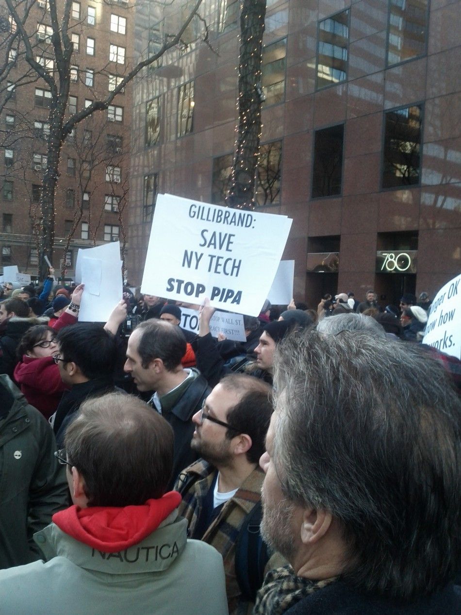 Gillibrand Save NY Tech, Stop PIPA
