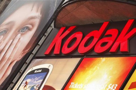 A Kodak screen is seen at Times Square in New York