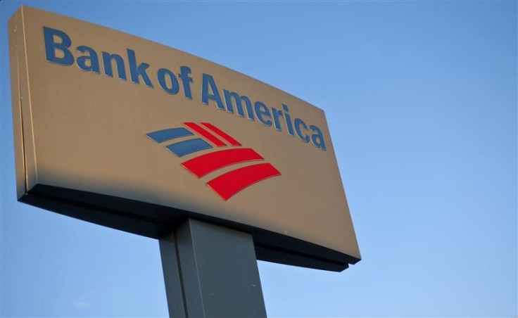 A Bank of America sign is seen outside of a branch in Greenville