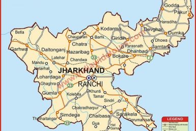 Map of Jharkhand