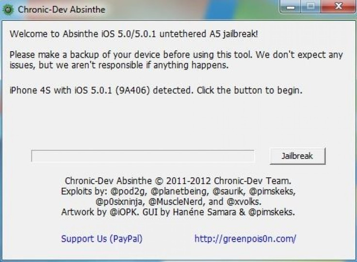 iOS 5 Untethered Jailbreak: How to Use Absinthe for Windows to Jailbreak iPhone 4S and iPad 2