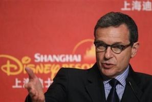 Robert Iger, president and chief executive officer of Walt Disney Co, speaks during a news conference after the ground breaking ceremony of the Shanghai Disneyland theme park in Pudong of Shanghai April 8, 2011.