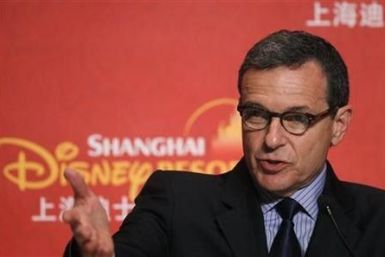 Robert Iger, president and chief executive officer of Walt Disney Co, speaks during a news conference after the ground breaking ceremony of the Shanghai Disneyland theme park in Pudong of Shanghai April 8, 2011.
