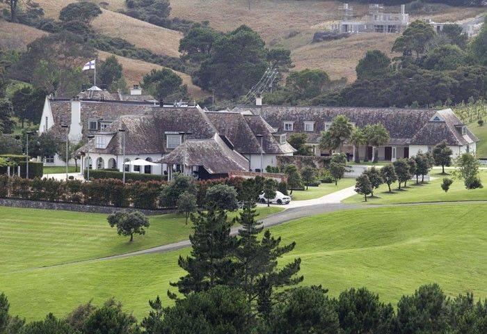 A general view shows the Dotcom Mansion, home of Megaupload founder Kim Dotcom, in Coatesville, Auckland, New Zealand January 21, 2012