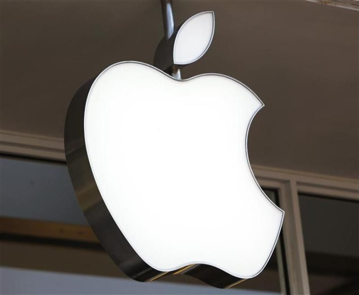 The company&#039;s logo is seen on the Apple store in Washington