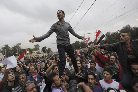 Protestors in Cairo in December 2012