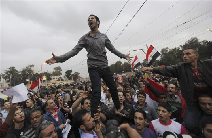 Protestors in Cairo in December 2012