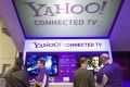 The Yahoo! Connected TV booth is shown during the 2011 International Consumer Electronics Show (CES) in Las Vegas, Nevada January 7, 2011.