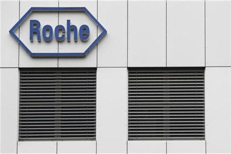 The logo of the Swiss drugmaker Roche is seen on a factory in Burgdorf