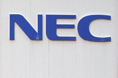 An NEC logo in Tokyo