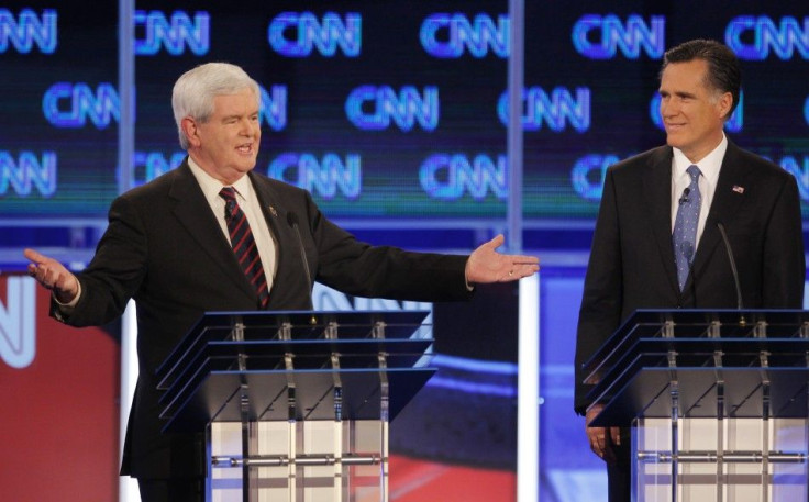 Mitt Romney and Newt Gingrich on Palestine