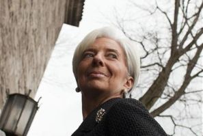 The IMF head Lagarde arrives at German Council on Foreign Relations in Berlin