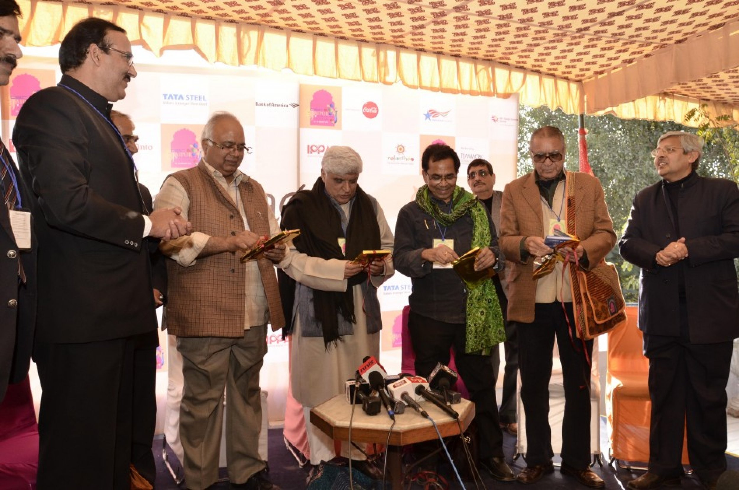 Jaipur Literature Festival 2012. The five-day-long festival aims to showcase the best of Indian, South Asian and international writing in one of the worlds fastest-growing publishing markets.