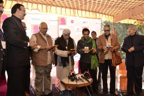 Jaipur Literature Festival 2012. The five-day-long festival aims to showcase the best of Indian, South Asian and international writing in one of the world's fastest-growing publishing markets.