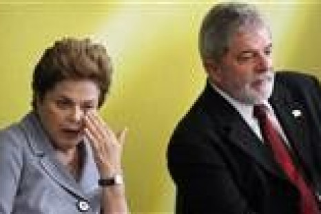 Brazil's President Luiz Inacio Lula da Silva and President-elect Dilma Rousseff attend a ceremony in Brasilia