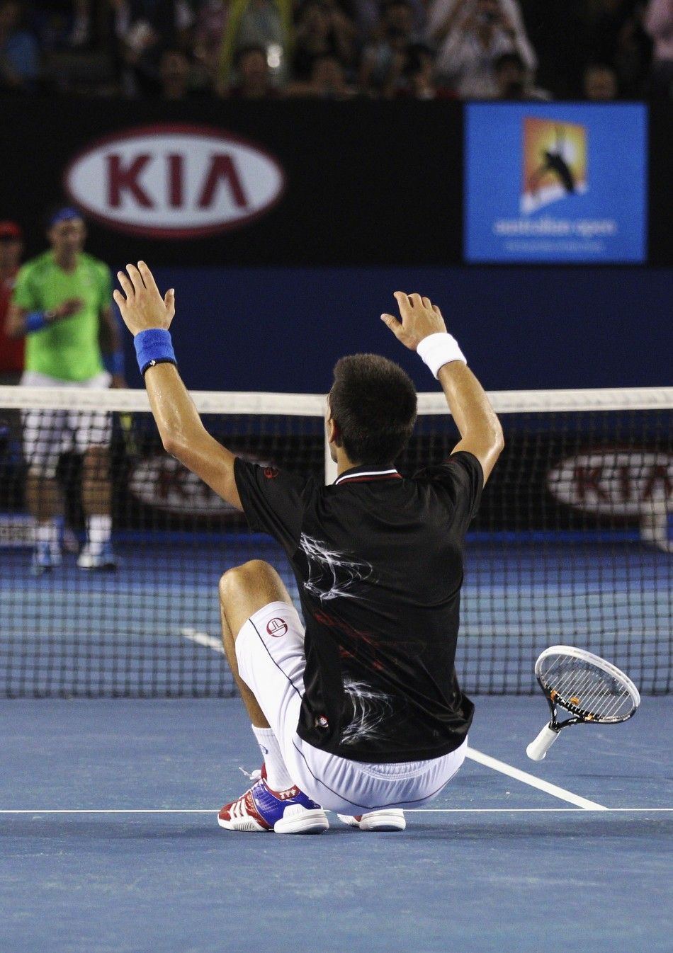 Djokovic celebrates Victory