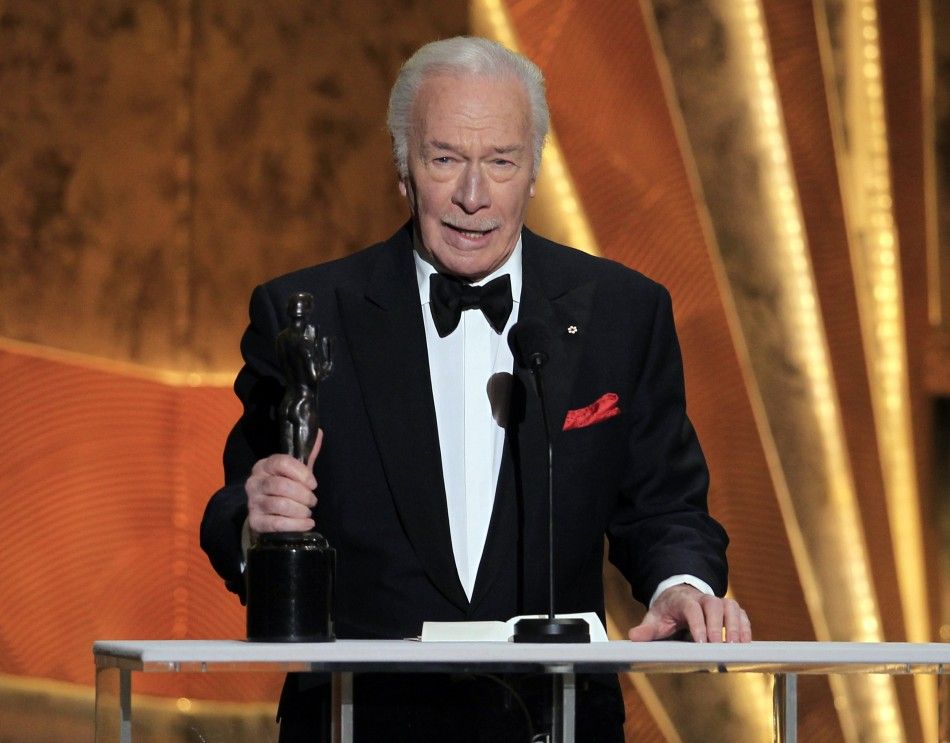 Christopher Plummer accepts the award for outstanding performance by a male actor in a supporting role for quotBeginnersquot at the 18th annual Screen Actors Guild Awards in Los Angeles, California January 29, 2012.