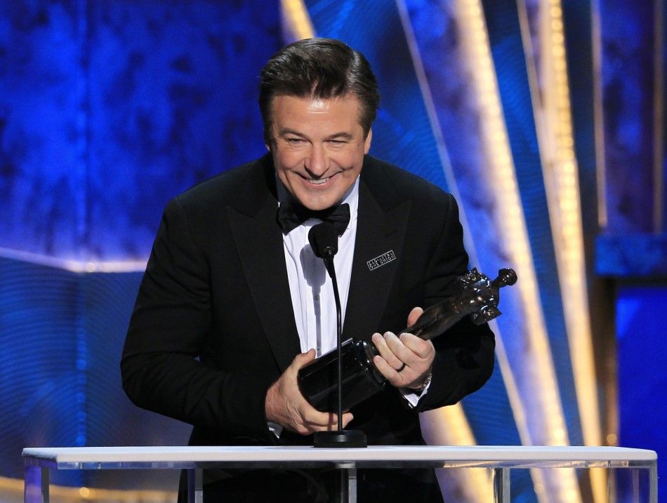 Actor Alec Baldwin accepts the award for outstanding performance by a male actor in a comedy series for quot30 Rockquot at the 18th annual Screen Actors Guild Awards in Los Angeles, California January 29, 2012.