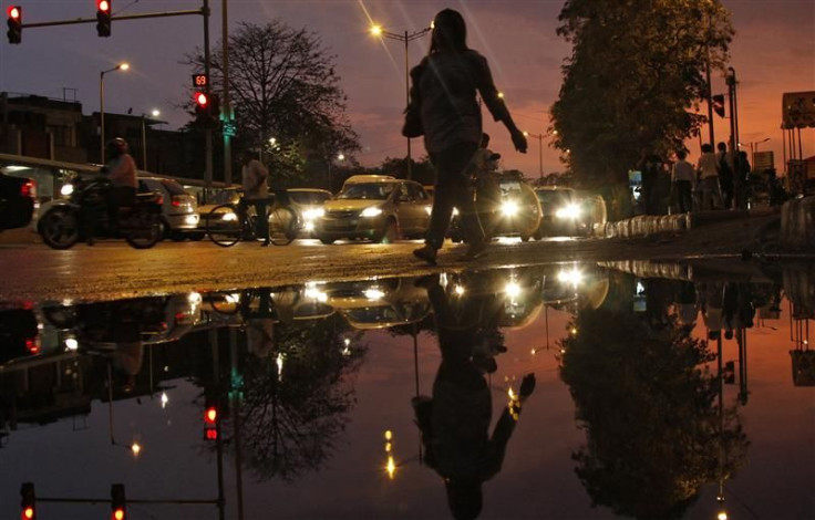 A woman in Delhi