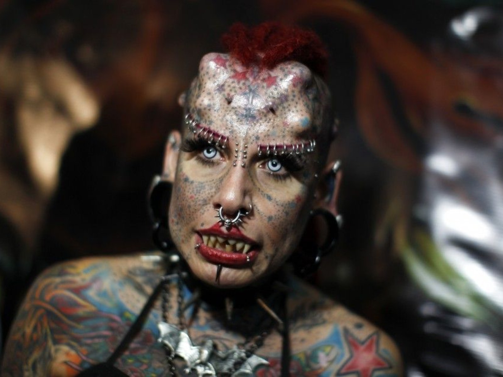 World-Famous Vampire Woman Makes Special Appearance at Venezuelan Expo  Tattoo 2012 [PHOTOS]