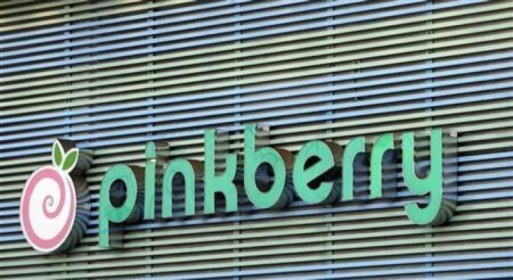 The Pinkberry logo is seen in Los Angeles