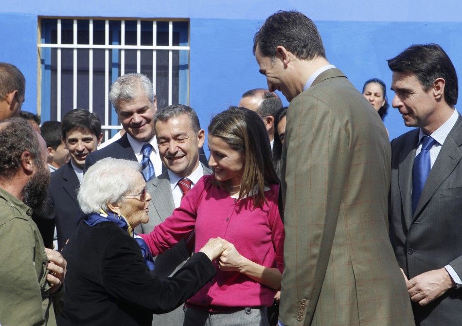 Spains Princess Letizia Graces Pink, Charms Canary Islanders of El Hierro