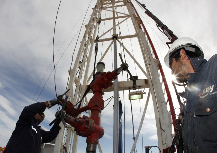 A gas natural gas rig in Argentina