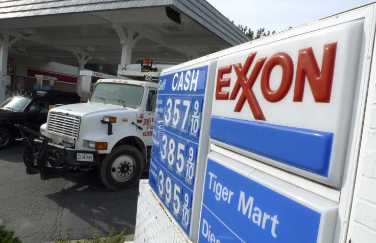 An Exxon gas station is pictured in Arlington, Virginia January 31, 2012.