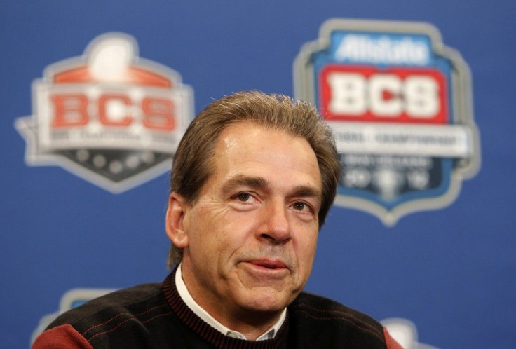 Nick Saban has won two national championships with Alabama.