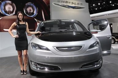 The Chrysler 700 C concept van is displayed on the final press preview day for the North American International Auto Show in Detroit