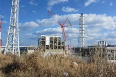 The crippled Fukushima Daiichi nuclear power plant's No.4 reactor building is seen in Fukushima prefecture, in this handout picture Jan. 14, 2012. on January 14, 2012.
