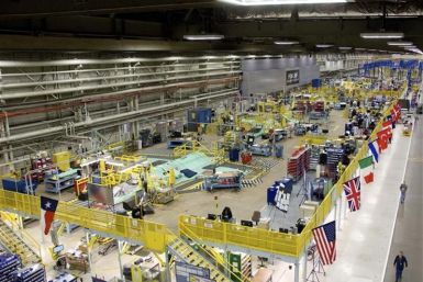 Handout picture shows Lockheed Martin jet plant in Fort Worth Texas