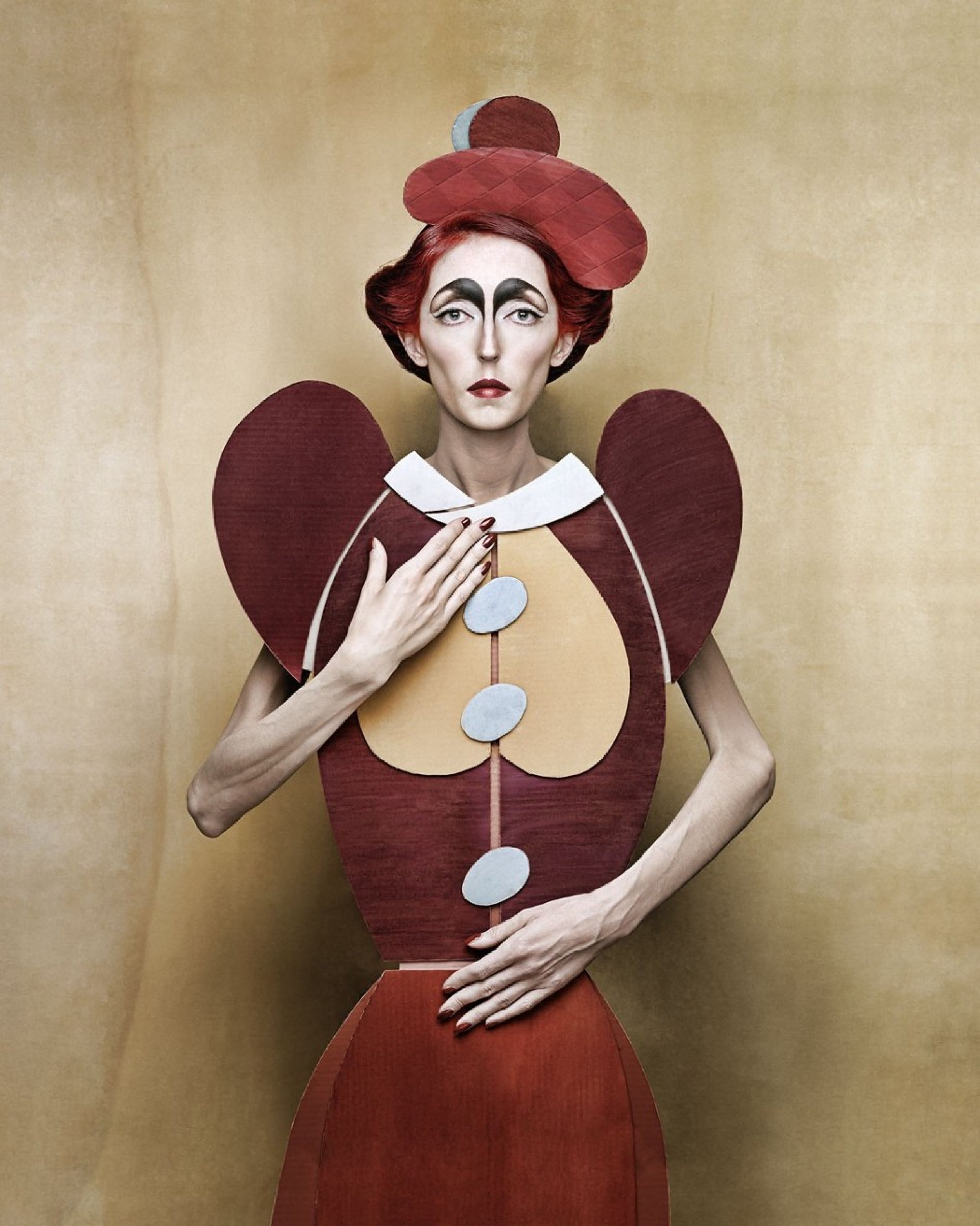 Cardboard Fashion Artist Creates Portraits of Women Clad in Cardboard Outfits 