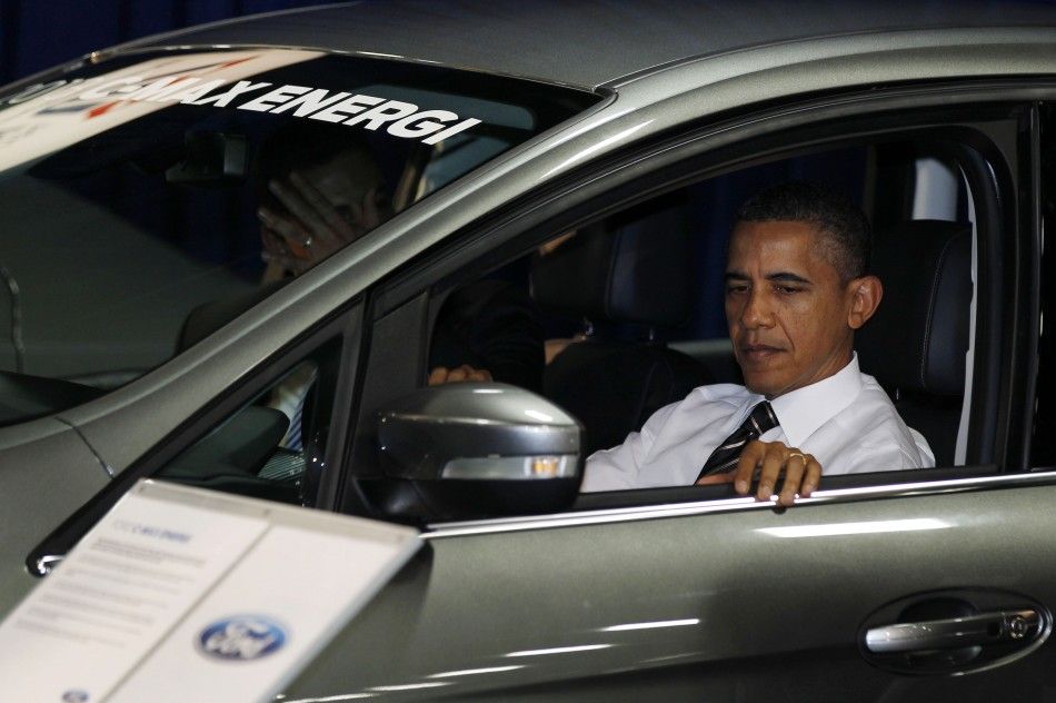 Barack Obama at the Washington Auto Show