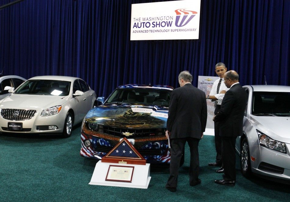 Barack Obama at the Washington Auto Show