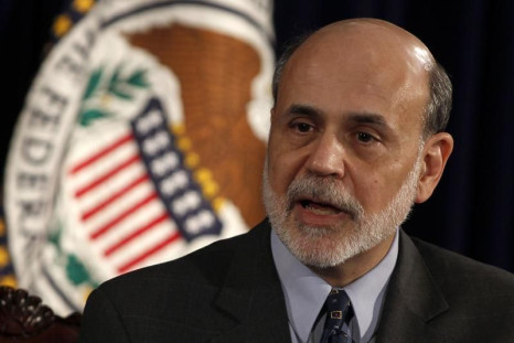 Chairman of the Federal Reserve Ben Bernanke holds a news conference in Washington