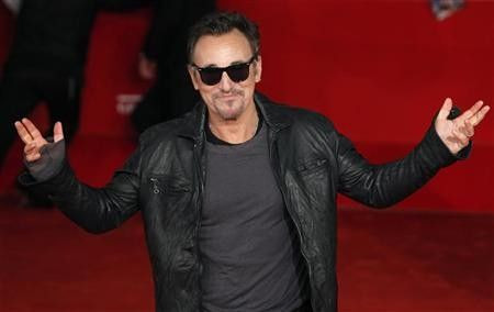 Musician Bruce Springsteen arrives on the red carpet to attend the screening of the movie ''The Promise: The Making Of Darkness On The Edge Of Town'' at the Rome Film Festival