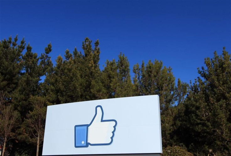File picture of a giant "like" icon made popular by Facebook is seen at the company's new headquarters in Menlo Park