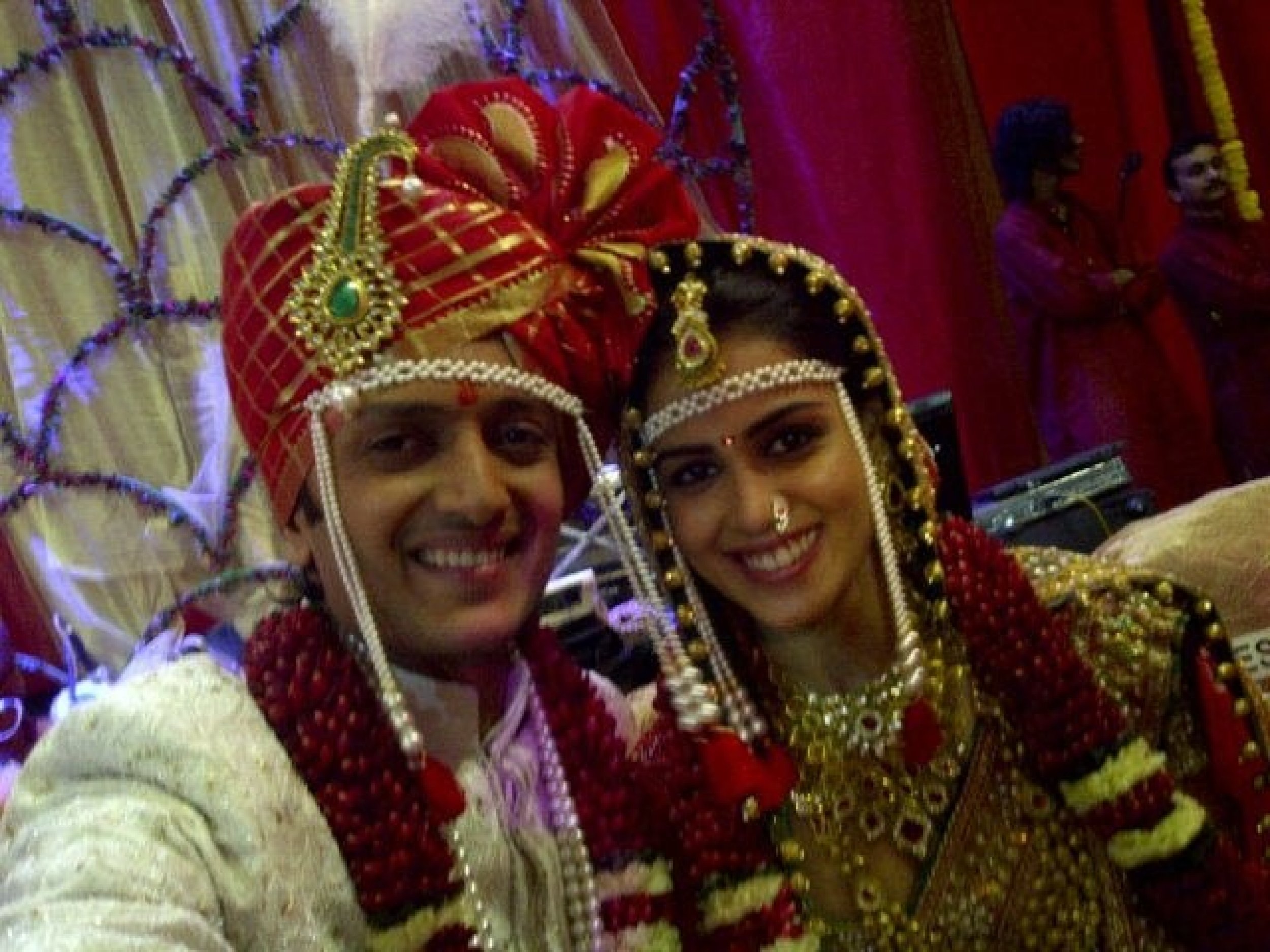 Riteish and Genelia at their Wedding