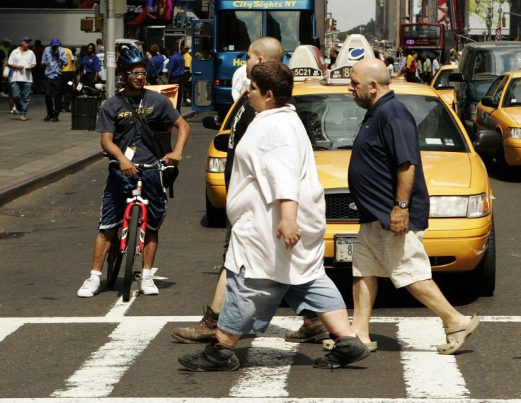 Overweight teenager in New York City