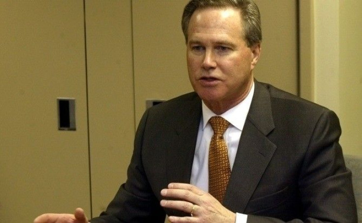 Art Collins, Chief Executive Officer of Medtronic Inc., answers questions during an interview, February 22, 2005, in Chicago