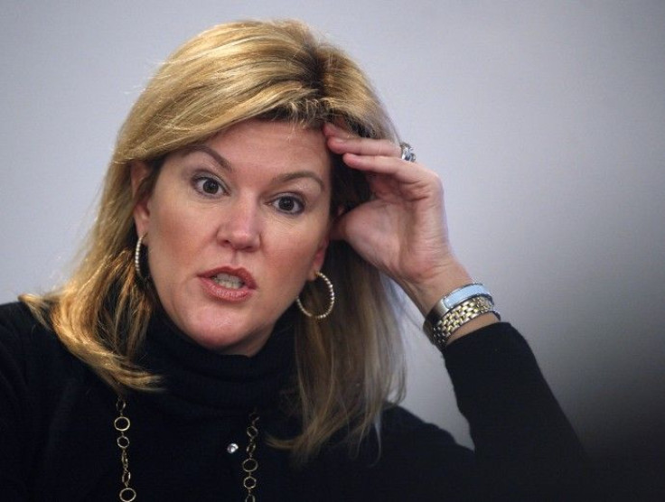 Meredith Whitney, managing director and senior financial institutions analyst for Oppenheimer and Co. Inc., speaks at the Reuters Finance Summit in New York