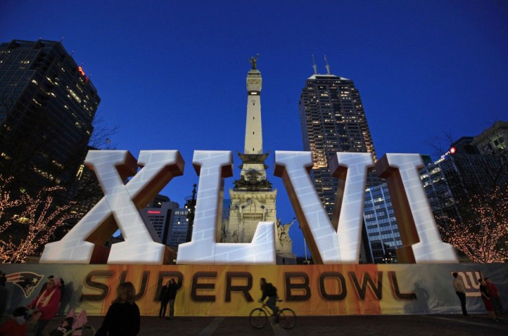 A mural in Indianapolis, part of Super Bowl XLVI festivities.
