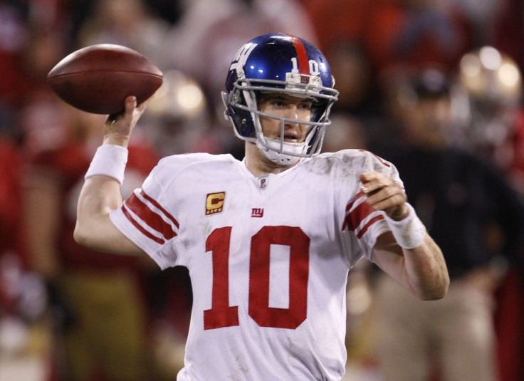 This is Eli Manning, not Peyton. If you are confused it's best to say nothing at all.