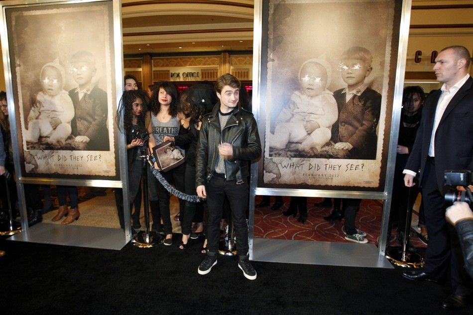 Cast member Daniel Radcliffe poses at a special screening of quotThe Woman in Blackquot in Los Angeles, California 
