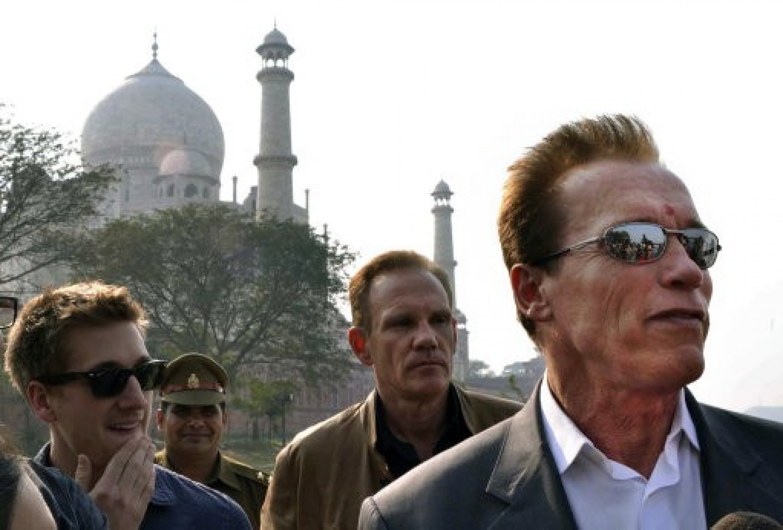Arnold Schwarzenegger visits Taj Mahal , Feb. 3, 2012